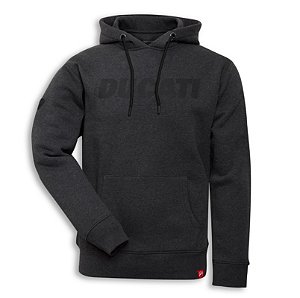 MOLETOM COM CAPUZ LOGO CINZA | DUCATI
