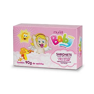 SABONETE INFANTIL BARRA  ROSA  MURIEL 90G