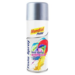 Tinta Spray Uso Geral Cinza Médio 200ml - MUNDIAL PRIME