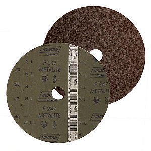 Disco Lixa Fibra Metalite F247 180X22 #80 - NORTON