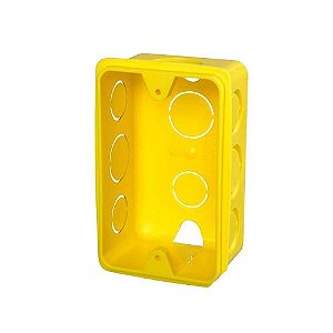 Caixa de Luz Embutir Amarela 4X2 - EMAVE