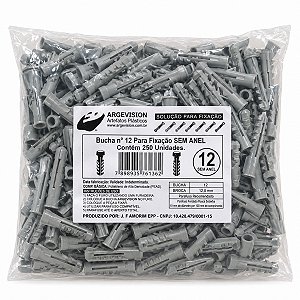 Bucha Comum Sem Anel 12 Pct C/ 250 - FIXAR