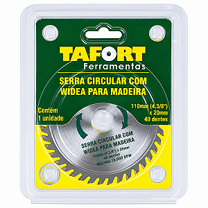 Serra Circular Widea 4.3/8'' 110X20 40D - TAFORT