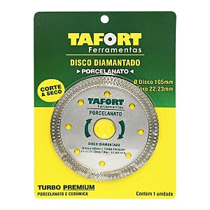 Disco Diamantado Porcelanato Turbo Premium 105mm x 22,23mm - TAFORT