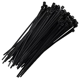 Abraçadeiras Nylon 200X3,5 Preta (100pcs) - AJAX