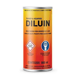 Thinner Diluição Forte 37 900ml - DILUIN