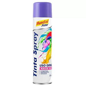 Tinta Spray Uso Geral Violeta 400ml - MUNDIAL PRIME