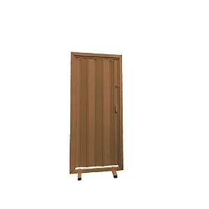 Porta Sanfonada Mogno PVC 210x60cm - PLASFLEX