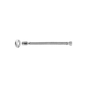 Engate Flexível Aço Inox p/ Água 1/2" 40cm - BLUKIT