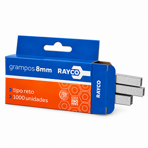 Conjunto de Grampos 8X11 3mm Pct C/ 1000 - RAYCO