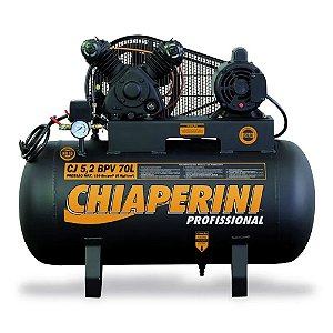 Compressor Ar 5.2 1HP 70L 110/220V Monofásico - CHIAPERINI