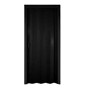 Porta Sanfonada Preta PVC 210x96cm - PLASFLEX