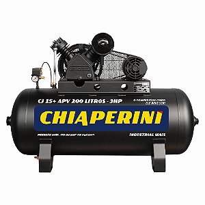 Compressor de Ar 15+ APV 200L Monofásico - CHIAPERINI