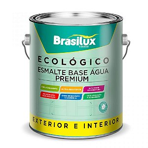 Esmalte Ecológico Base Água Brilhante Branco 3,6L - BRASILUX