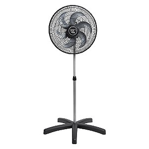 Ventilador Oscilante Coluna PP Premium Preto 50cm 140W 127V - TRON