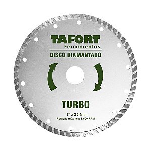 Disco Diamantado Turbo 7 Pol (180mm x 25,4mm) - TAFORT*