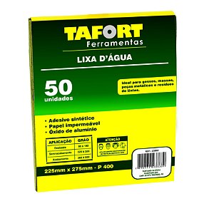 Lixa D'Água Gr 400 (50Pcs) - TAFORT