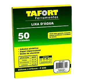 Lixa D'Água Gr 600 (50Pcs) - TAFORT