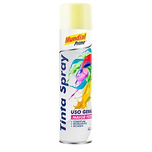 Tinta Spray 400ml Uso Geral Marfim - MUNDIAL PRIME