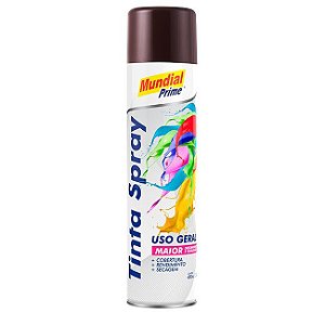 Tinta Spray 400ml Uso Geral Marrom - MUNDIAL PRIME