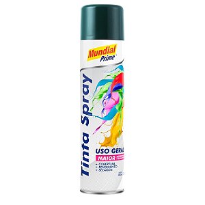Tinta Spray 400ml Uso Geral Verde Escuro - MUNDIAL PRIME