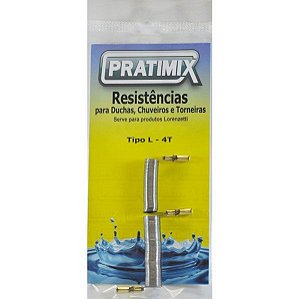 Resistência Chuveiro Bella 4T 127V 5500W Tipo Lorenzetti - PRATIMIX