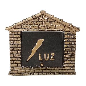 Visor De Muro para Luz Tijolinho Ouro - 2 IRMÃOS