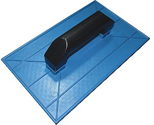 Desempenadeira Plástica Corrugada Azul 15X26 - EMAVE