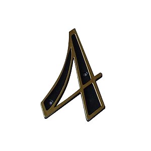 Número Plástico Dourado Nº 4 Pct C/ 10 - EMAVE