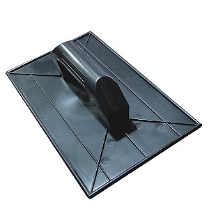 Desempenadeira Plástica Lisa Preta 15X26cm - EMAVE