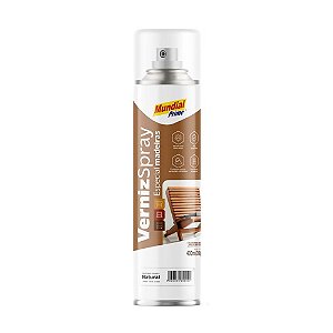 Tinta Spray Verniz Madeira Incolor 400ml  - MUNDIAL PRIME