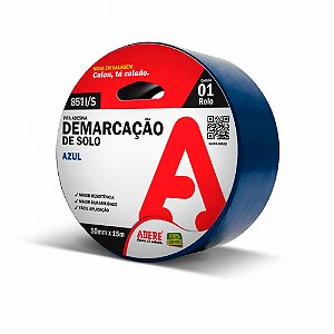 Fita Adesiva Demarcação de Solo 851I/S 50mmX15m Azul - ADERE