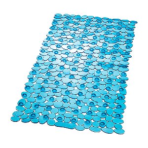 Tapete de Banho Plástico Azul 70X36cm (PR2603-1) - ATLAS