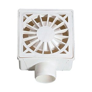 Ralo Seco Quadrado Branco - LUCONI