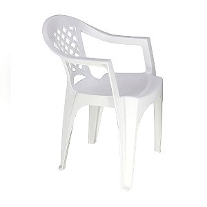 Cadeira Plástica Monobloco Iguape Branca - TRAMONTINA