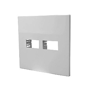Placa 4X4 1+1 Módulos Separados Horizontal c/ Suporte I9 - ILUMI