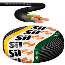 Cabo PP Flexível Preto 4X1,5mm 500V (100M) - SIL