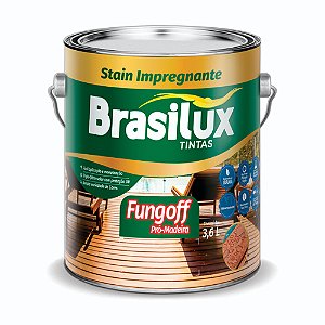 Verniz Stain Impregnante Transparente 3,6L - BRASILUX