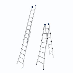 Escada Extensiva Alumínio 2X8 - MOR