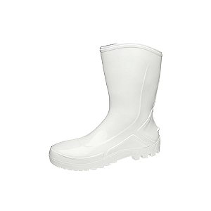 Bota PVC Branca Cano Médio nº 35 (CA 42291) - MARLUVAS