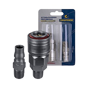 Kit Engate Rápido Macho 1/4" Mod Japones Pro - CHIAPERINI
