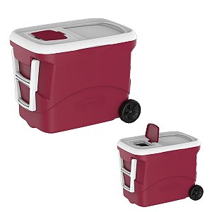 Caixa Térmica Tropical Plus C/ Rodas 50L Vermelha - SOPRANO