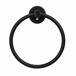 Porta Toalha Argola Black - SS METAIS