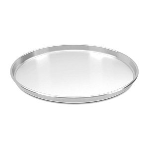 Forma de Pizza Polida Alumínio 35x2CM - PANELUX