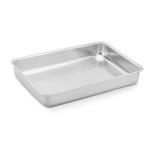 Assadeira Polida Alumínio 33x22x5CM - PANELUX
