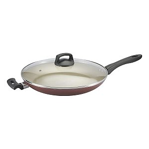 Frigideira Francesa C/Tampa Cereja Antiaderente 32CM - PANELUX