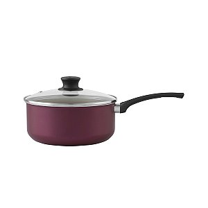 Panela C/Tampa Cereja Antiaderente 16CM  - PANELUX