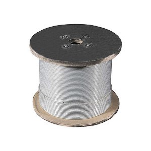 Cabo de Aço 3/32" 6X7 Galvanizado 100M - FRATI