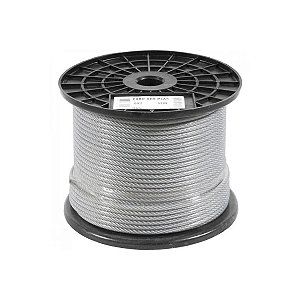 Cabo de Aço 1/8" 6X7 Plastificado 100M - FRATI