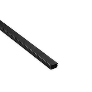Canaleta PVC Preta 20X10X2000mm C/ Fita - ALUMBRA